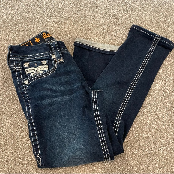 CROPPED ROCK REVIVAL DENIM SIZE 25 - Picture 4 of 8